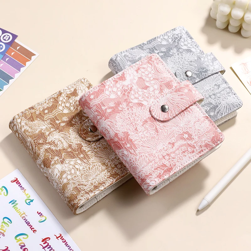 A5 A6 A7 Vintage Embossed Cover Money Budget Planner Binder DIY Binder Notebook Cover Diary Agenda Planner Paper Cover School