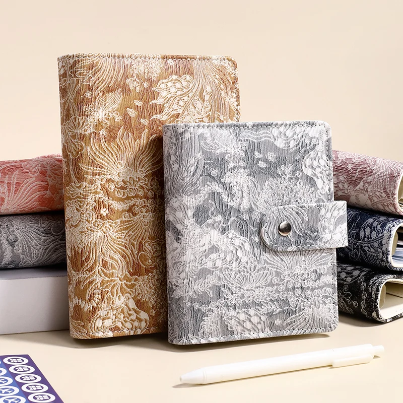 A5 A6 A7 Vintage Embossed Cover Money Budget Planner Binder DIY Binder Notebook Cover Diary Agenda Planner Paper Cover School