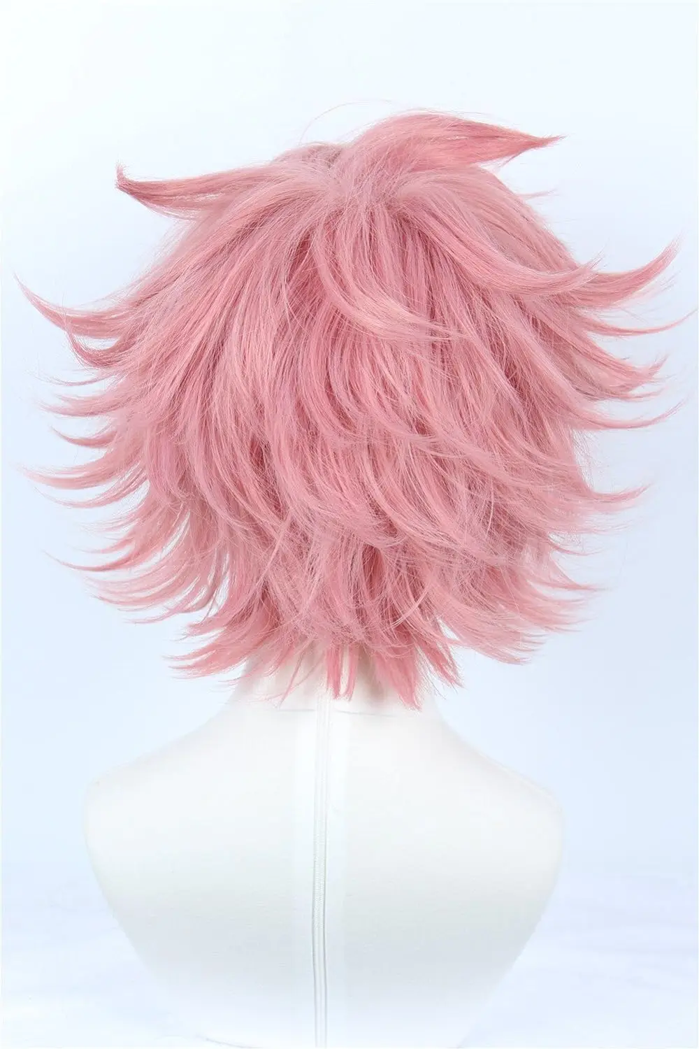 Anime Cosplay Wig Short Halloween Costume Hero Wig Pink For Fairy Tail Natsu Dragnee Wigs Party