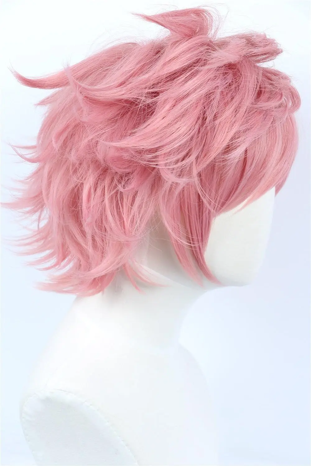 Anime Cosplay Wig Short Halloween Costume Hero Wig Pink For Fairy Tail Natsu Dragnee Wigs Party
