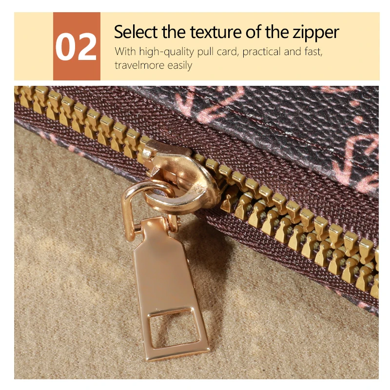 Zipper Around Credit Card Holder, Mini Printed Clutch Coin Purse, Portable Card Wallet With Multi Card Slots