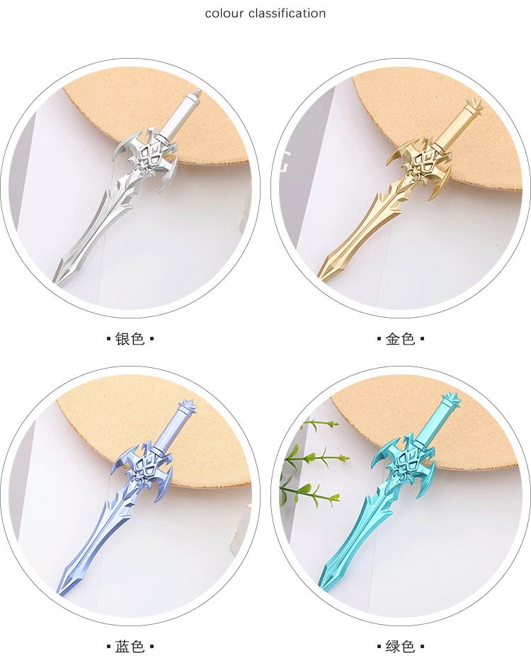 24 Pcs Neutral Pens Anime Arts Design Student Water Based Pen Personality Stationery Writing Supplies