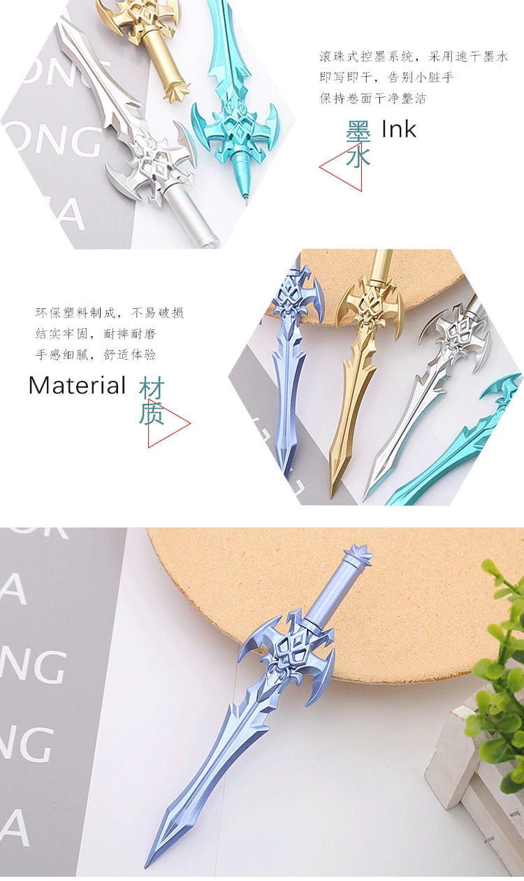 24 Pcs Neutral Pens Anime Arts Design Student Water Based Pen Personality Stationery Writing Supplies