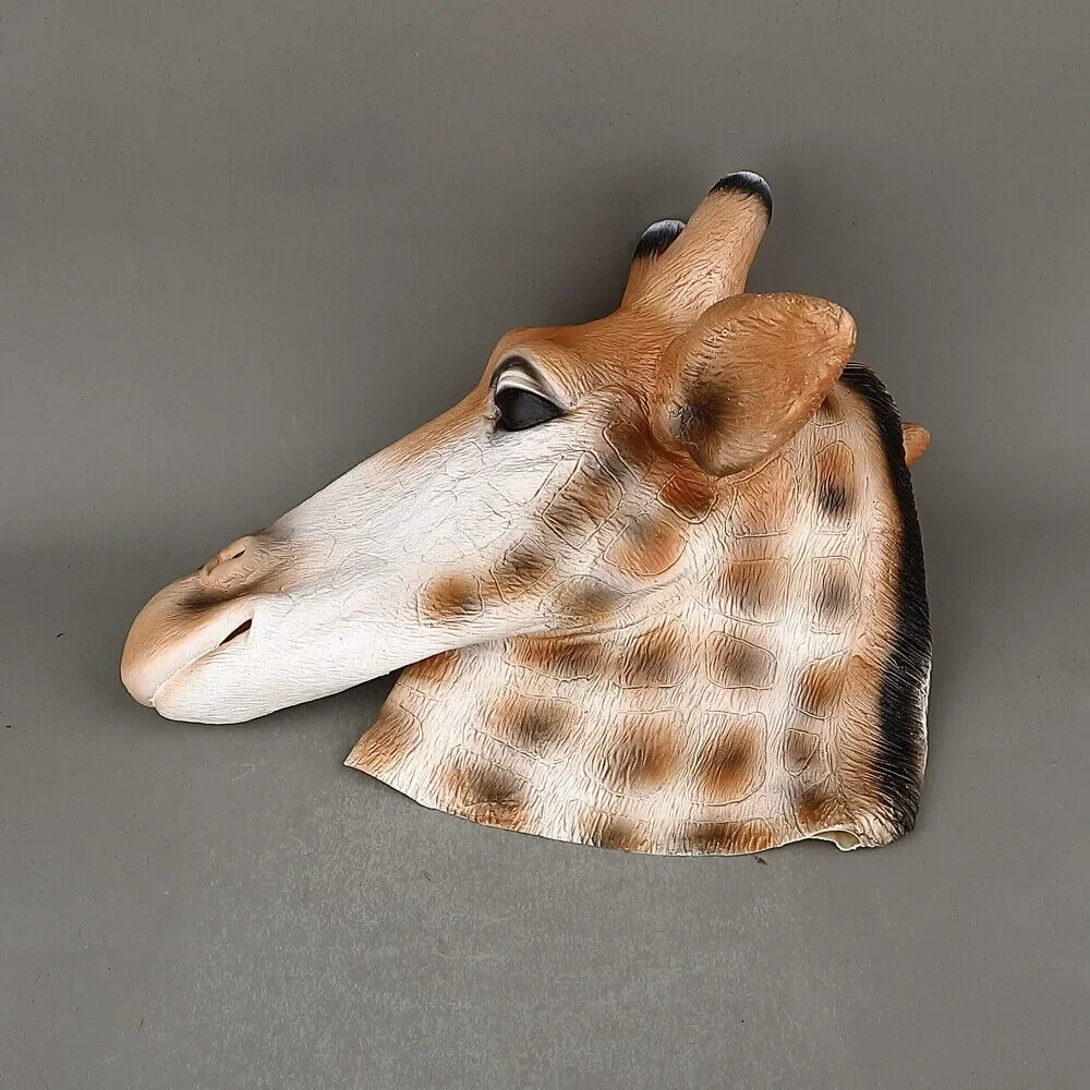 Cosplay Animal Mask Giraffe The Zoo Animals Masks Halloween Masquerade Mask Props Latex Prop