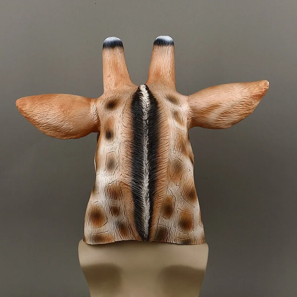 Cosplay Animal Mask Giraffe The Zoo Animals Masks Halloween Masquerade Mask Props Latex Prop
