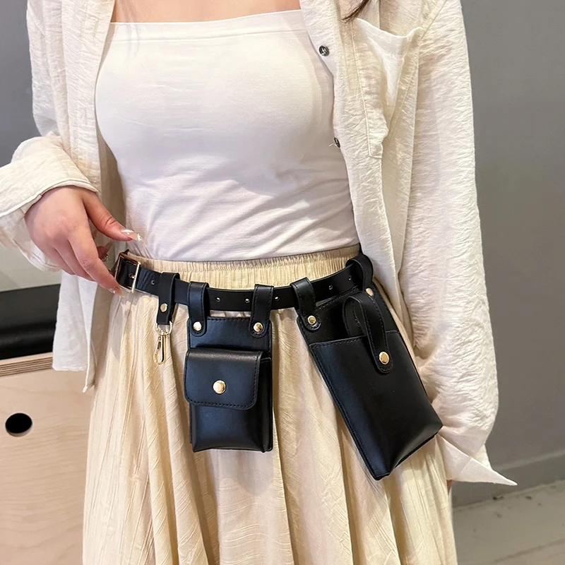 Designer Women Waist Bag 2024 summer Belt bag Phone Pack Trend Candy color Leather Shoulder Crossbody Chest Bags Lady Fanny Pack