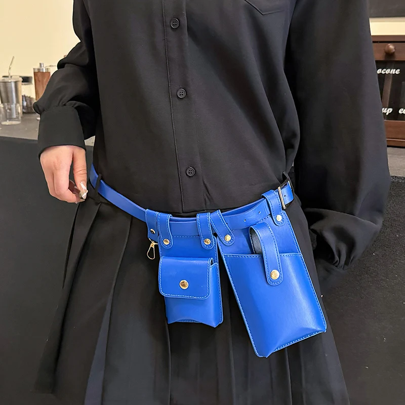 Designer Women Waist Bag 2024 summer Belt bag Phone Pack Trend Candy color Leather Shoulder Crossbody Chest Bags Lady Fanny Pack