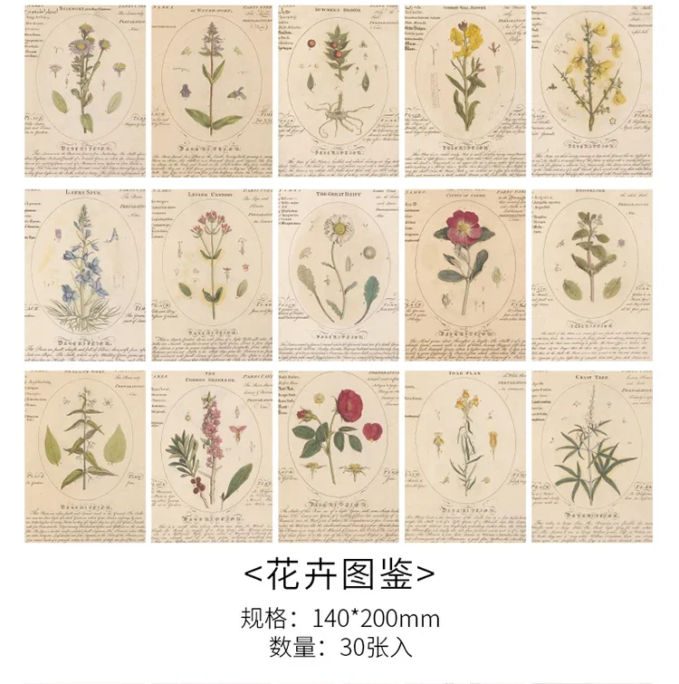 Journamm 30pcs/pack Vintage Newspaper Style Materials Paper Lightweight Paper DIY Scrapbooking Collage Junk Journal Decor Paper