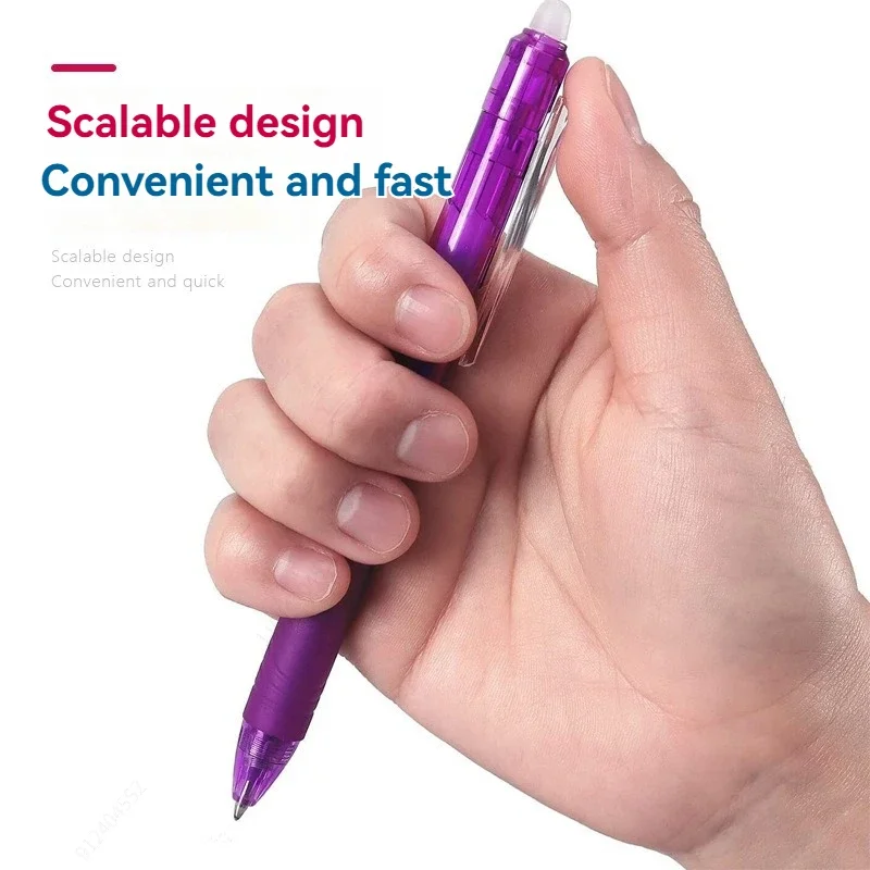 Colors 0.5/0.7mm Magic Retractable Erasable Pen  Gel Pen Set Erasable Refill Rod Office School Writing Tool Press pen