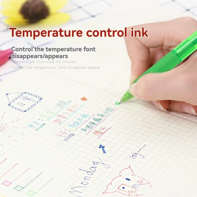 Colors 0.5/0.7mm Magic Retractable Erasable Pen  Gel Pen Set Erasable Refill Rod Office School Writing Tool Press pen