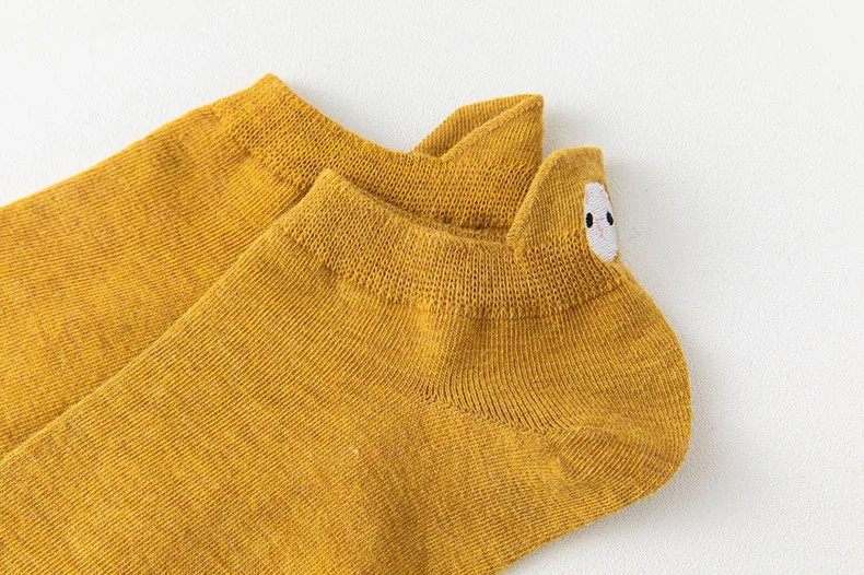 10 Pairs Women Cute Socks Cotton Kawai Embroidered Funny Low Cut Socks for Women Girls Ankle Socks Harajuku Girls School Gifts