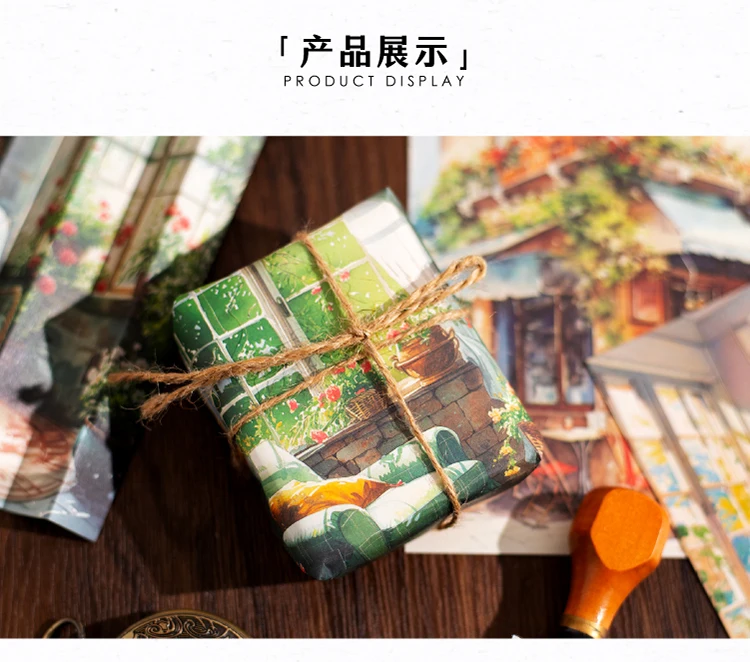 Yoofun 30sheets Street Corner Scenery Material Paper Aesthetic Scrapbooking Collage Junk Journal Decor Aesthetic DIY Paper