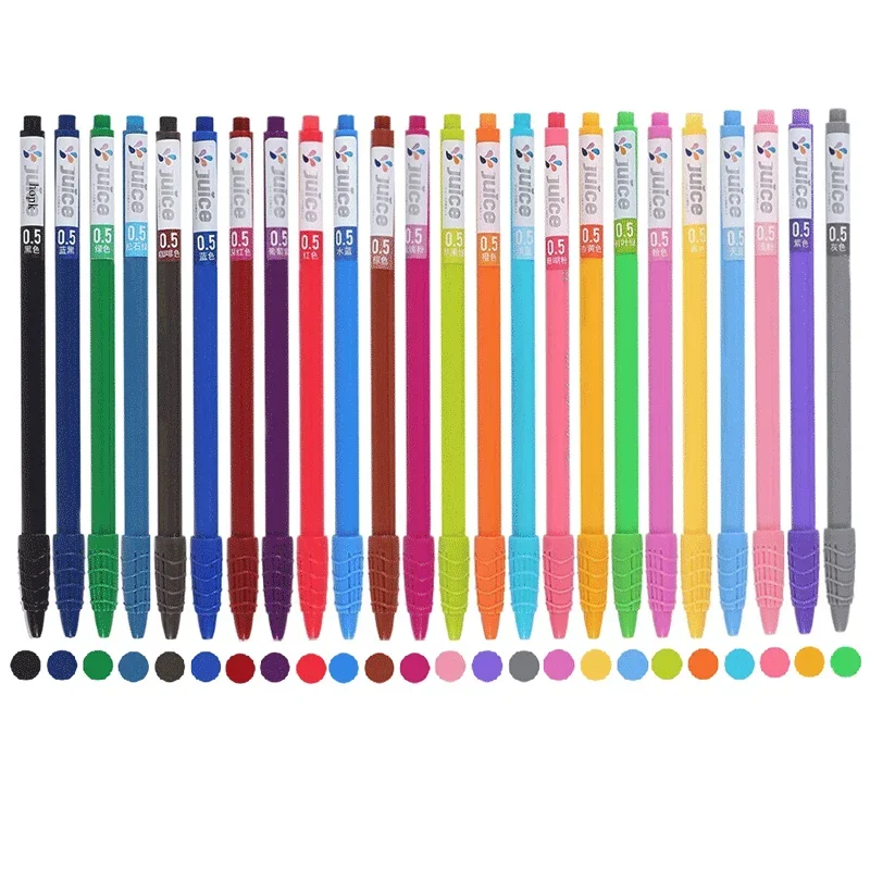 24Color Colorful Fine Point Pens for Bullet Journaling Note Taking Writing Drawing Coloring Cute Japanese Stationery Vintage Pen