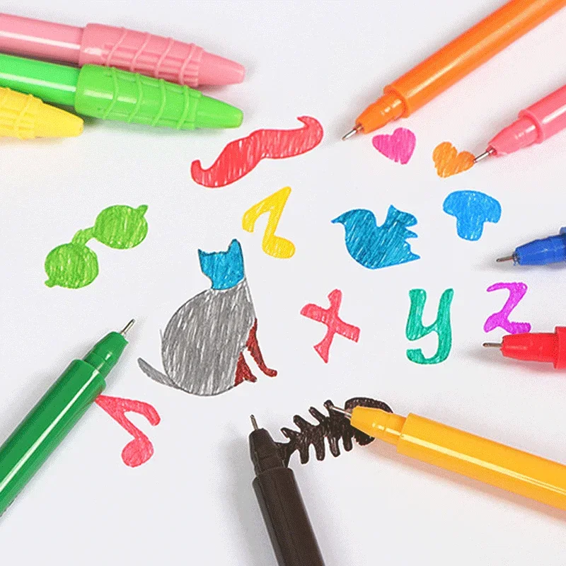 24Color Colorful Fine Point Pens for Bullet Journaling Note Taking Writing Drawing Coloring Cute Japanese Stationery Vintage Pen