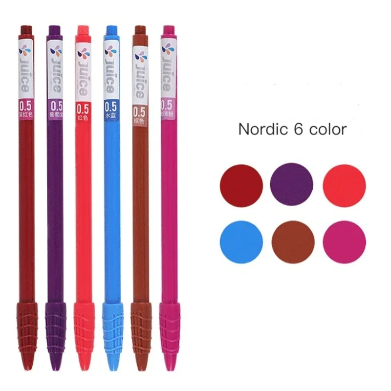 24Color Colorful Fine Point Pens for Bullet Journaling Note Taking Writing Drawing Coloring Cute Japanese Stationery Vintage Pen