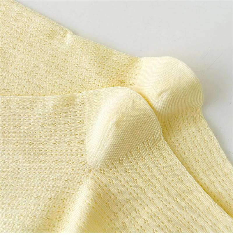 Socks For Women Thin Summer New Candy Color Hollow Out Loose Socks Women's Casual Basic Sweet Girls Fashion Long Socks Comfort