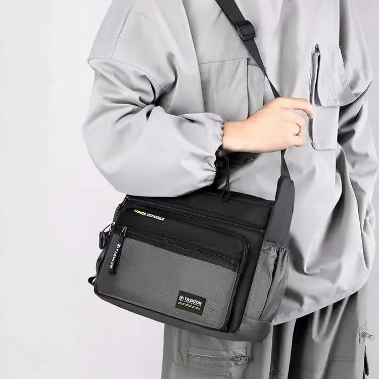 Men Crossbody Bags Male Nylon Shoulder Bags Boy Messenger Bags Man Handbags for Travel Casual Large Bag