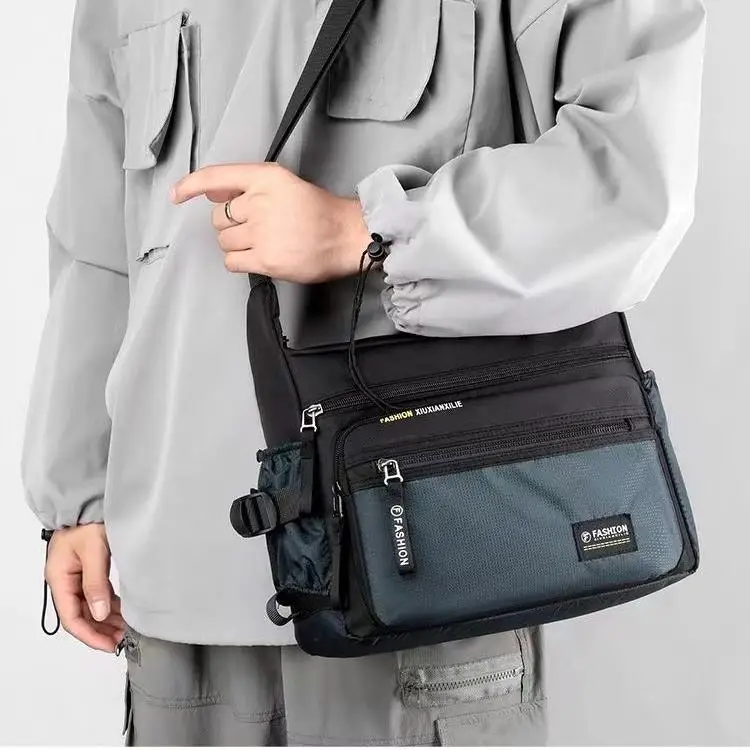 Men Crossbody Bags Male Nylon Shoulder Bags Boy Messenger Bags Man Handbags for Travel Casual Large Bag