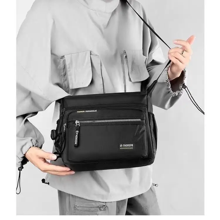 Men Crossbody Bags Male Nylon Shoulder Bags Boy Messenger Bags Man Handbags for Travel Casual Large Bag