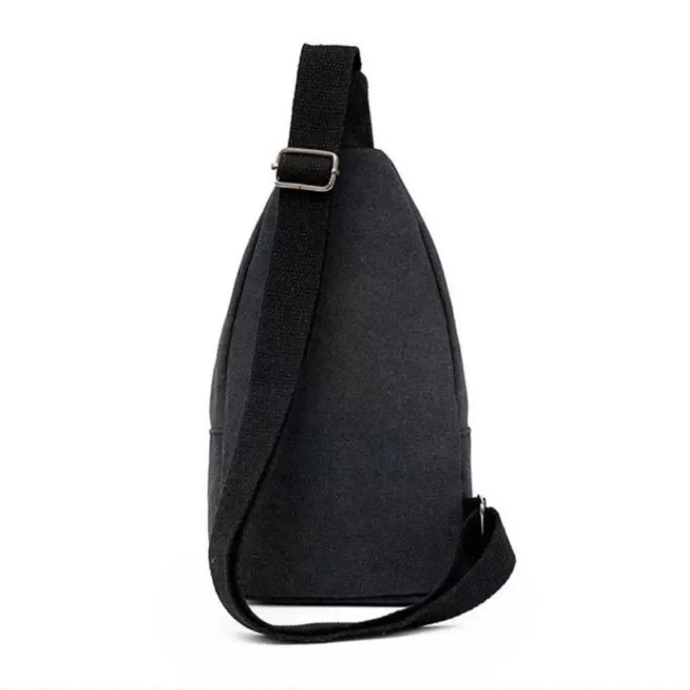 Large Capacity Men Chest Bag High Quality Light Weight Canvas Chest Pack Spatial Layering Sling Bag