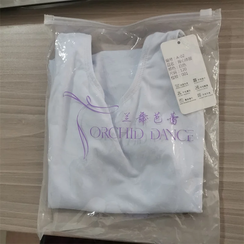 High Quality Cheap Dance Practice Wear Cotton Spandex White Black Pink Kids Girls Children Short Sleeves Ballet Leotards