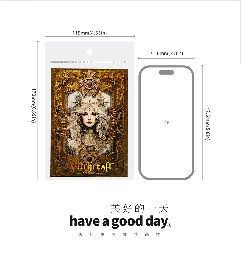 30pcs/lot Memo Pads Material Paper The Secret of Witchcraft Junk Journal Scrapbooking Cards Retro Background Decoration Paper