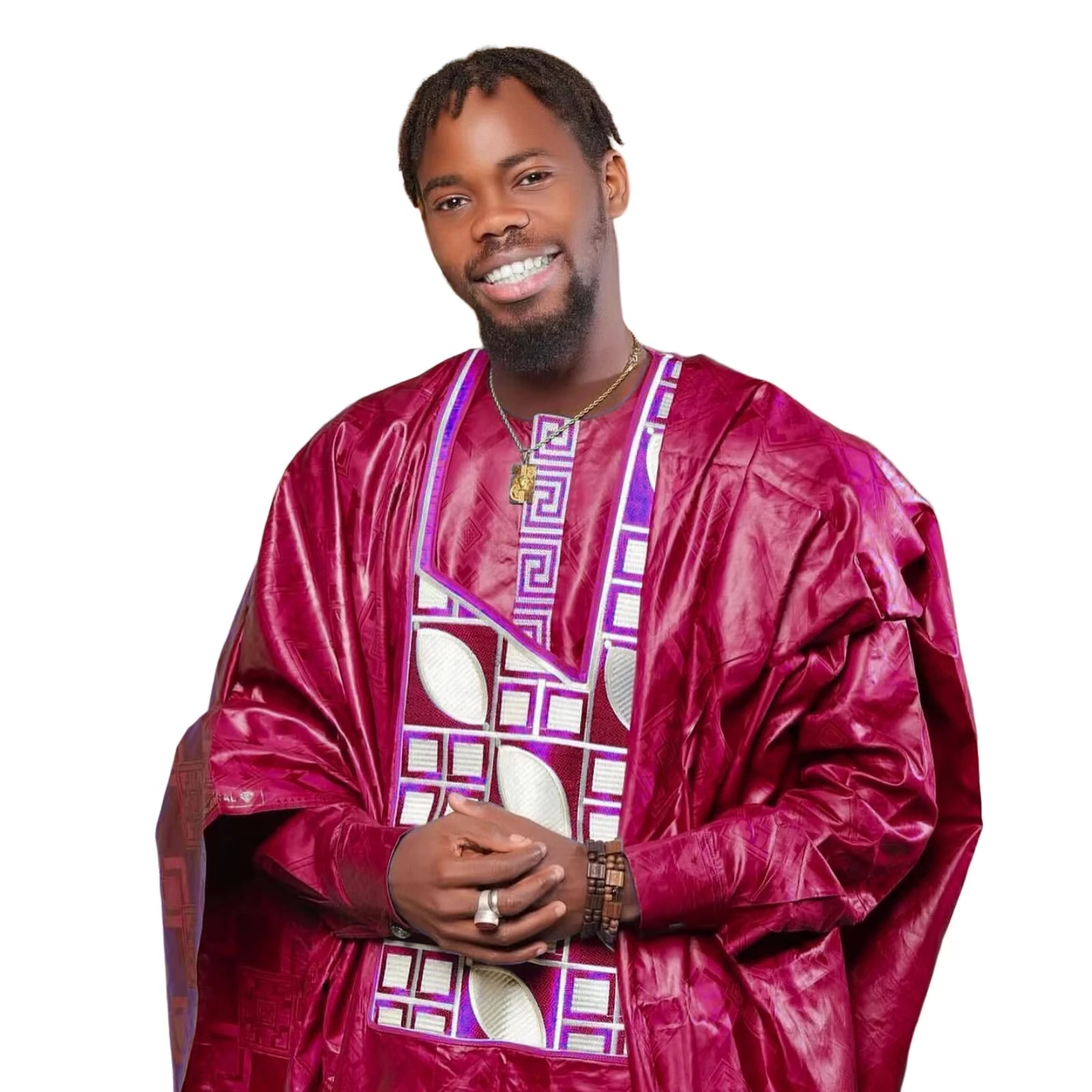 African Clothes For Man Bazin Riche Embroidery Design Top Long Sleeve