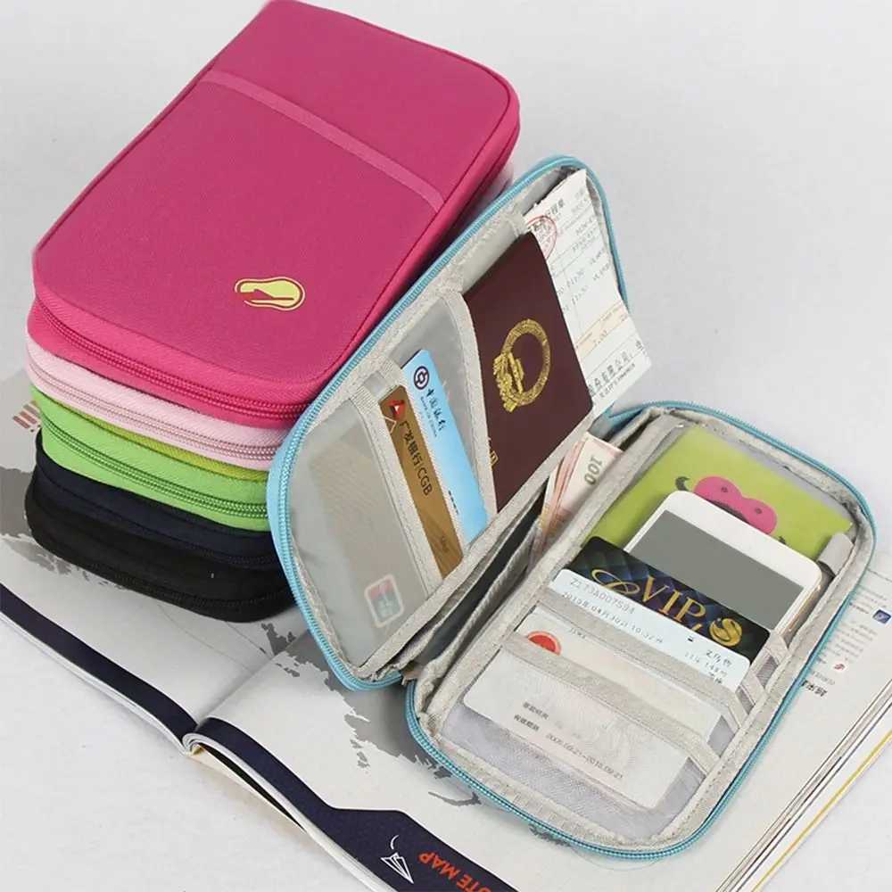 Travel Wallet Bag Purse Zip Case Organiser Passport Document Tickets Holder