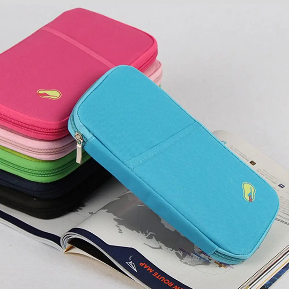 Travel Wallet Bag Purse Zip Case Organiser Passport Document Tickets Holder