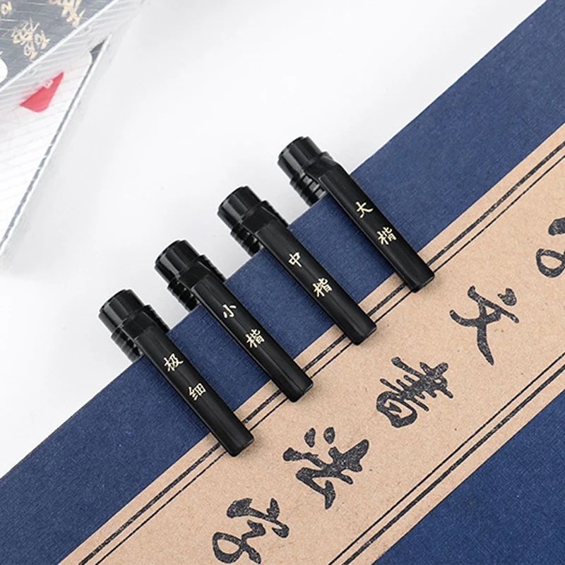 GN 4Pcs Calligraphy Pen Hand Lettering Art Pens Brush Ink Lettering Pens Markers for Writing Drawing Black Ink Pens Art Marker