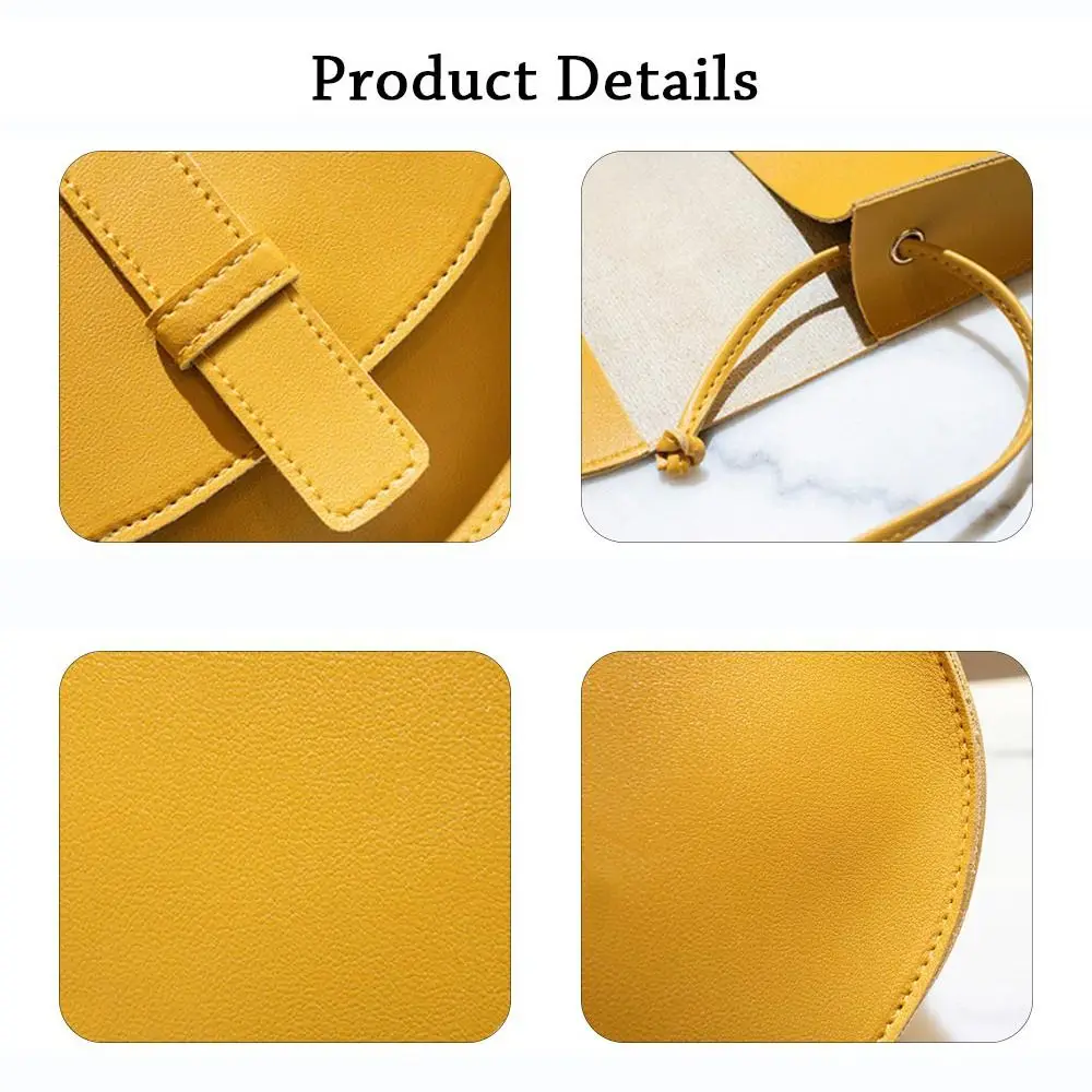 Small Female Purse Saddle Shoulder Messenger Bags PU Leather Fashion Solid Crossbody Bags Women Ladies Phone Bag