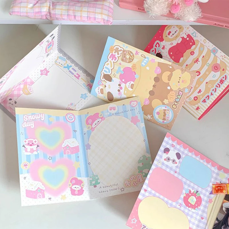 10PCS Korean Kpop 3-inch Photo Card Back Card Foldable Card Holder Fix Decor Paper Board DIY Packing Material