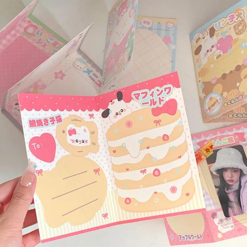 10PCS Korean Kpop 3-inch Photo Card Back Card Foldable Card Holder Fix Decor Paper Board DIY Packing Material