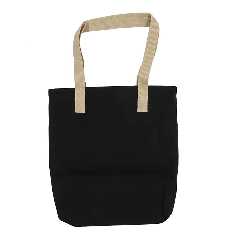 Women Canvas Tote Bag Solid Color Designer Ladies Casual Handbag Shoulder Bag Large Capacity Cotton Reusable Shopping Beach Bag
