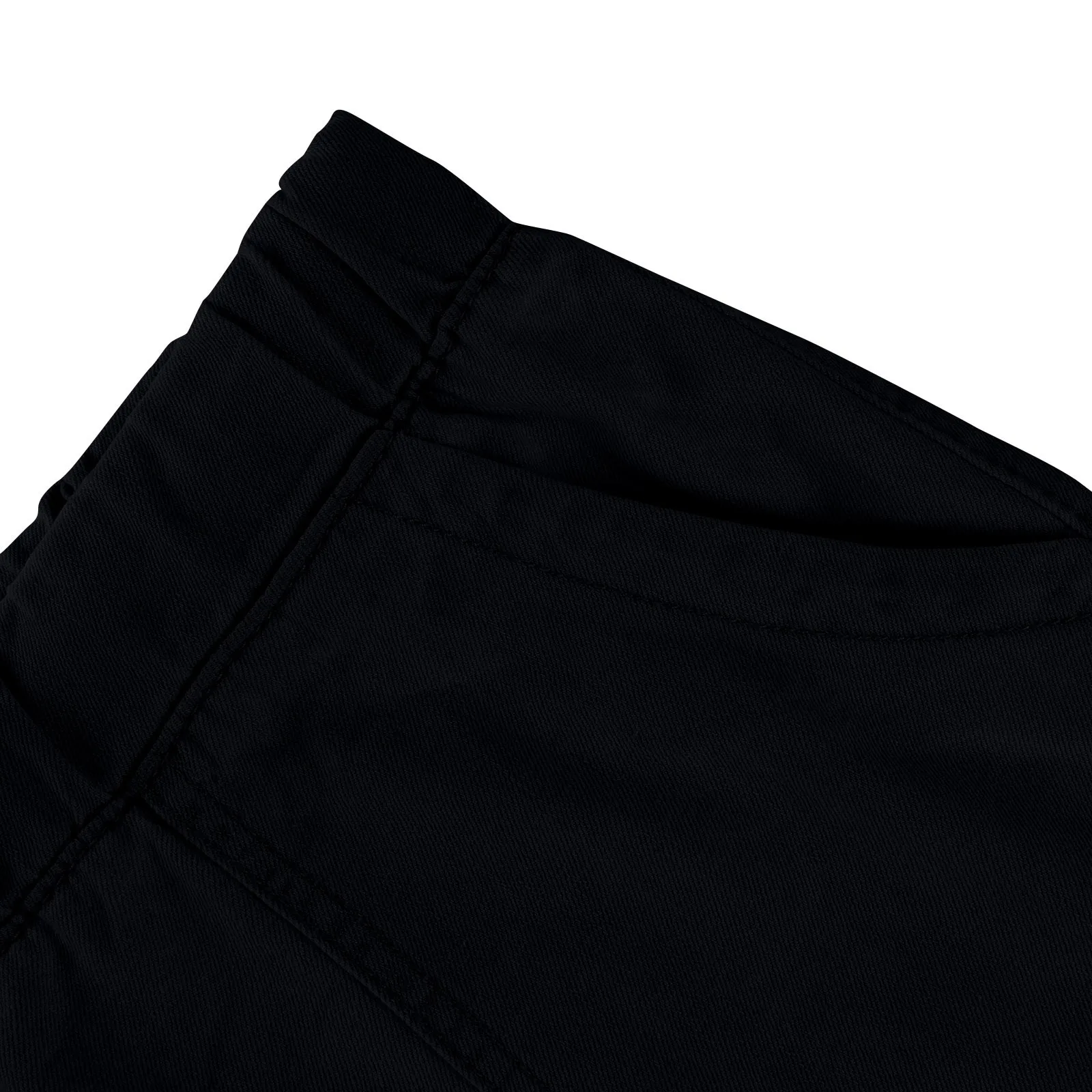 Ladies' Washed Solid Color Slimming Tassel Edge Denim Shorts Fashion Sexy Elastic Waist Leisure Pockets Summer Short Trousers