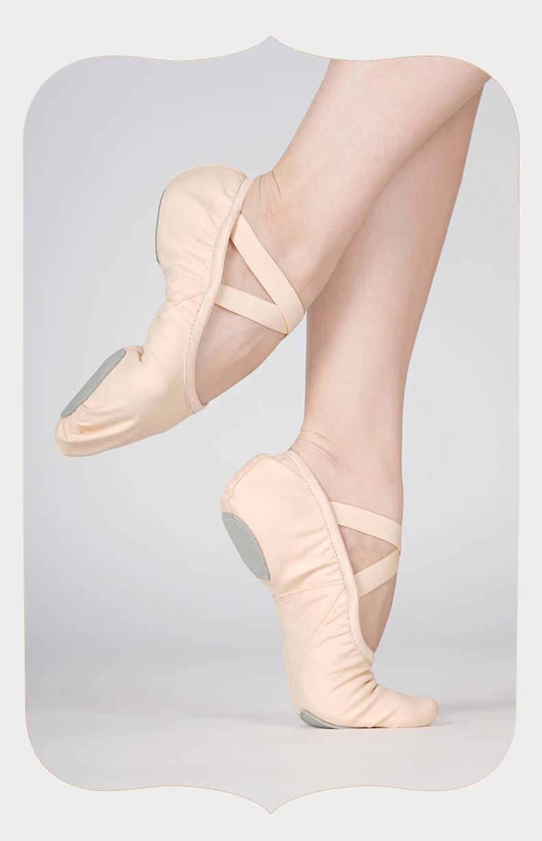 Ballet Shoes for Women Split Sole Ballet Dance Shoes Adult Elastic Ballet Practice Dancing Slippers