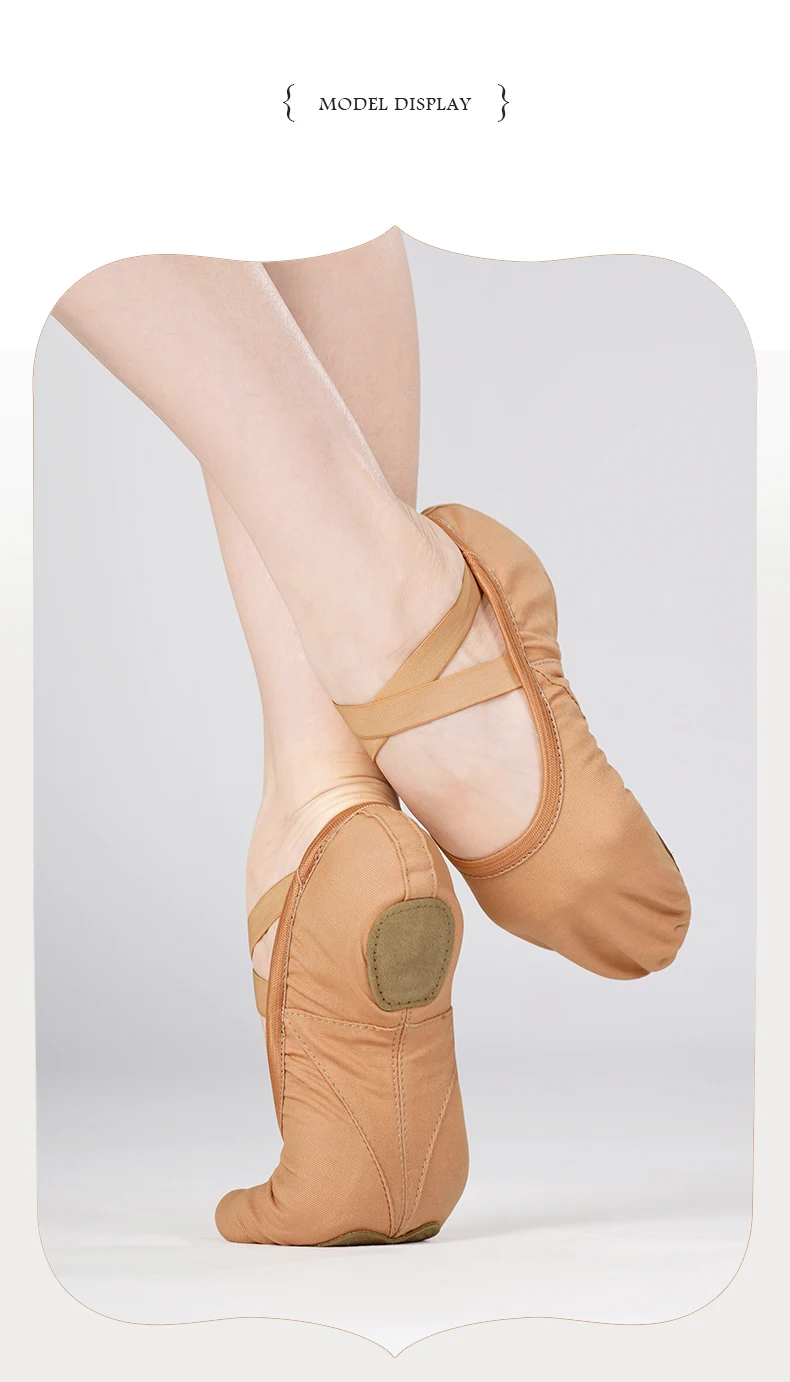 Ballet Shoes for Women Split Sole Ballet Dance Shoes Adult Elastic Ballet Practice Dancing Slippers