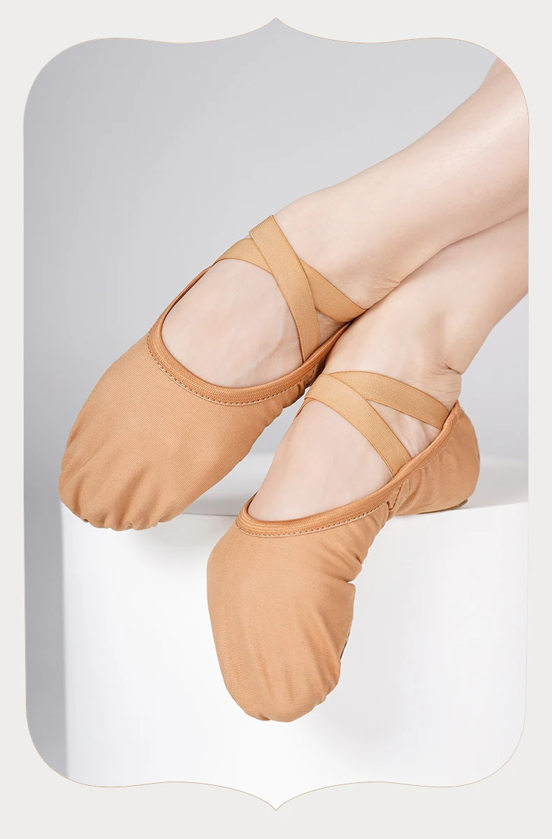 Ballet Shoes for Women Split Sole Ballet Dance Shoes Adult Elastic Ballet Practice Dancing Slippers