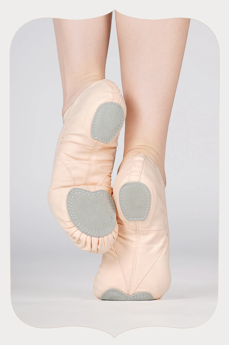 Ballet Shoes for Women Split Sole Ballet Dance Shoes Adult Elastic Ballet Practice Dancing Slippers