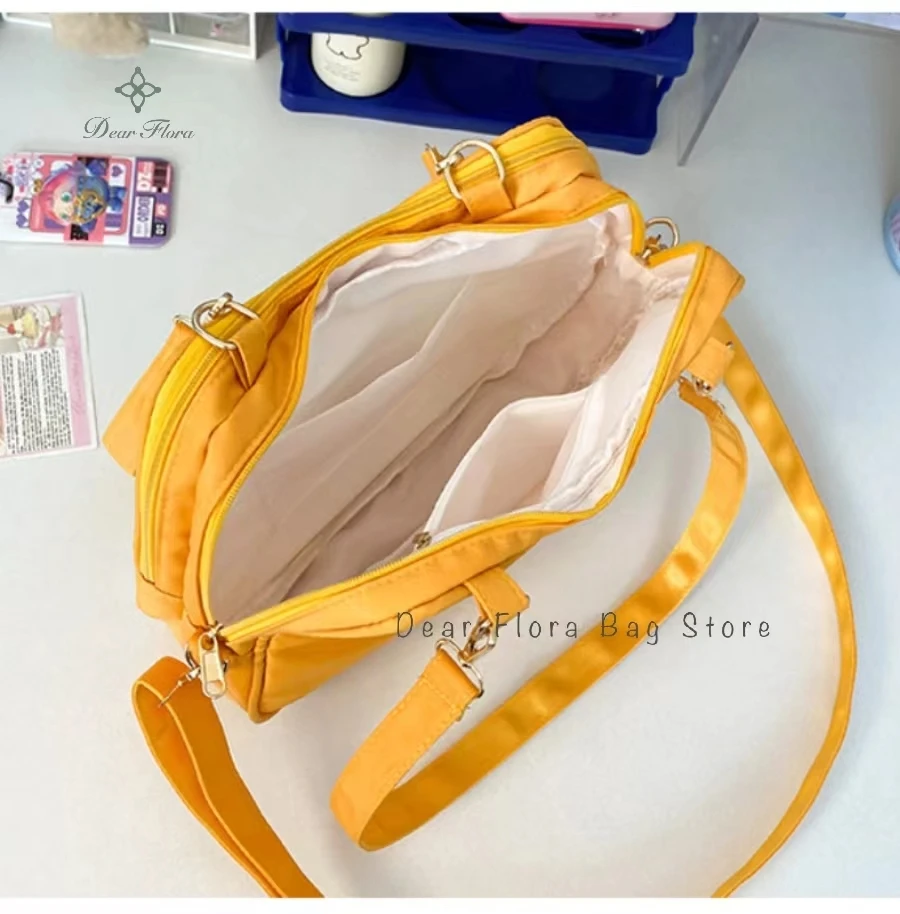 New Sweet Cute Cat Ita Bag Y2K Japanese Popular Crossbody Bags JK Uniform Shoulder Bag Girl Transparent Display Student Handbags