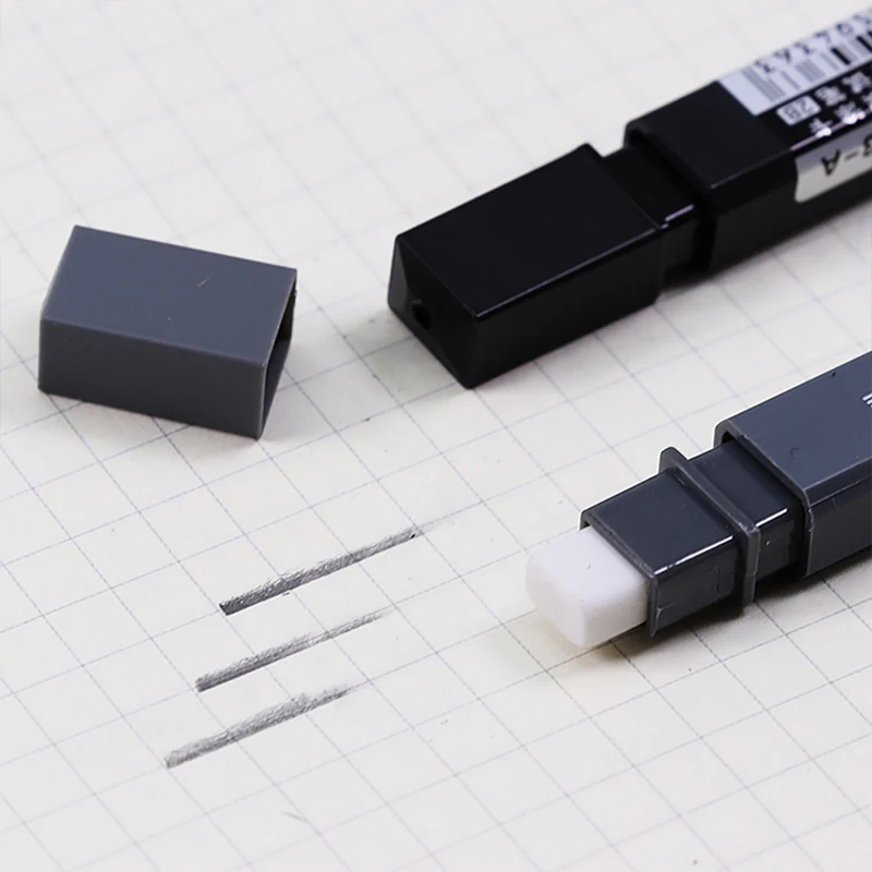 Random 1PC Thick Flat Head Mechanical Pencil Drawing 2B with Refills Pencil Office Supplies Writing Automatic School Supplies