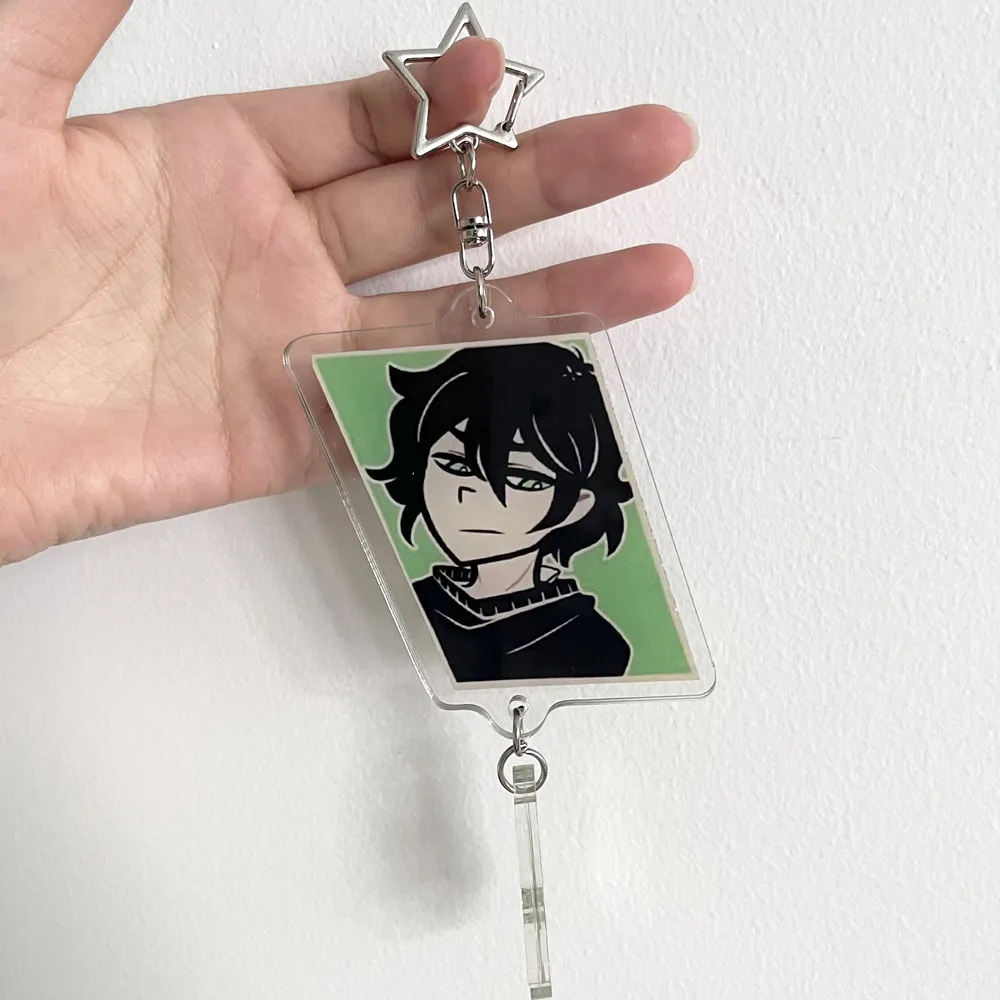 Game The Coffin of Andy and Leyley Cosplay Key Chain Two-sided Keychain Acrylic Little Rabbit Pendant Keyring Accessories Gifts