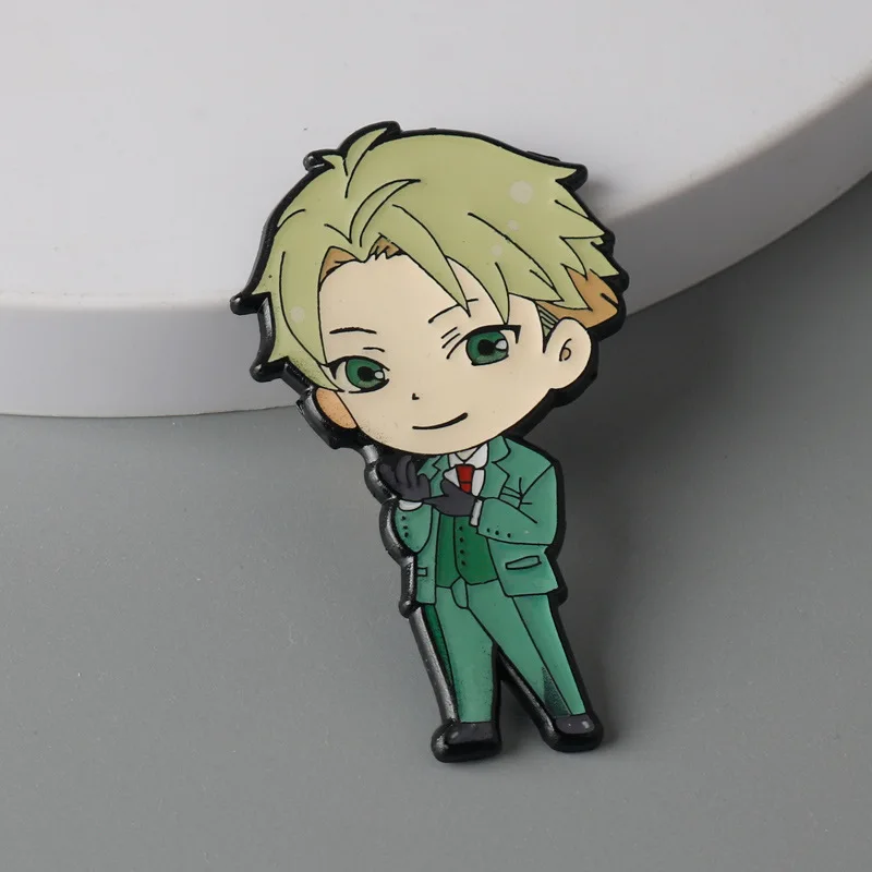 3pcs/set SPY FAMILY Enamel Pins Custom Anya Yor Loid Forger Damian Brooches Anime Lapel Badges Cartoon Jewelry Gift for Friends