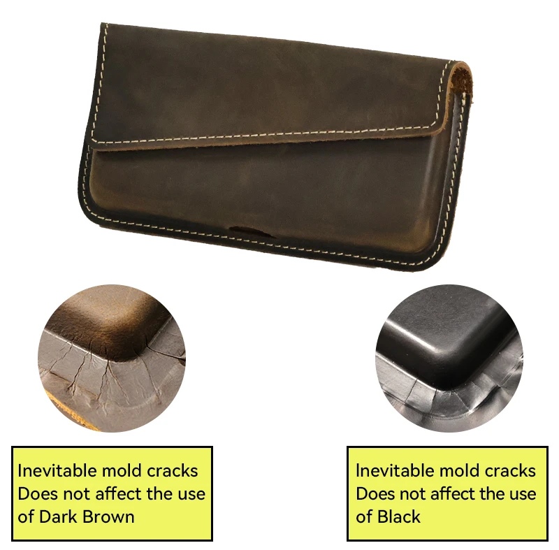 1pcCasualvintage men's waist bag,mobile phone bag,daily commuting,men's gifts,leisure, Accommodating Most Thick Shell Phones
