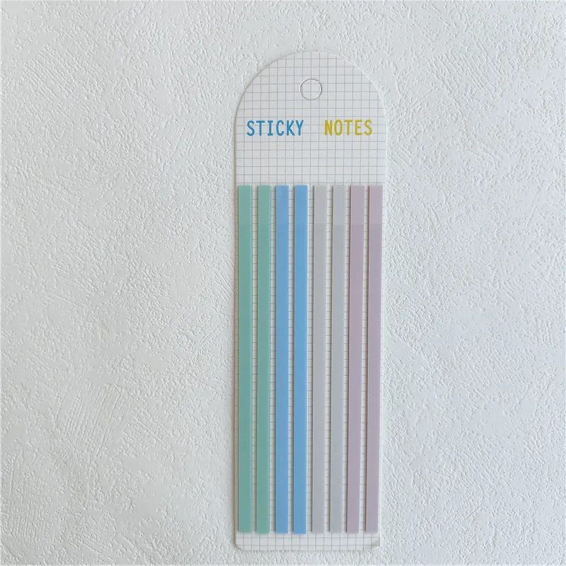 160Sheets Transparent Sticky Notes Self-Adhesive BookMarker Annotation Reading Book Clear Tab Kawaii Cute Stationery