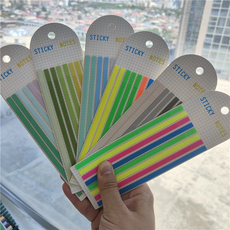 160Sheets Transparent Sticky Notes Self-Adhesive BookMarker Annotation Reading Book Clear Tab Kawaii Cute Stationery