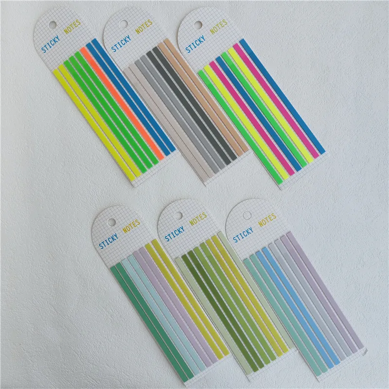 160Sheets Transparent Sticky Notes Self-Adhesive BookMarker Annotation Reading Book Clear Tab Kawaii Cute Stationery
