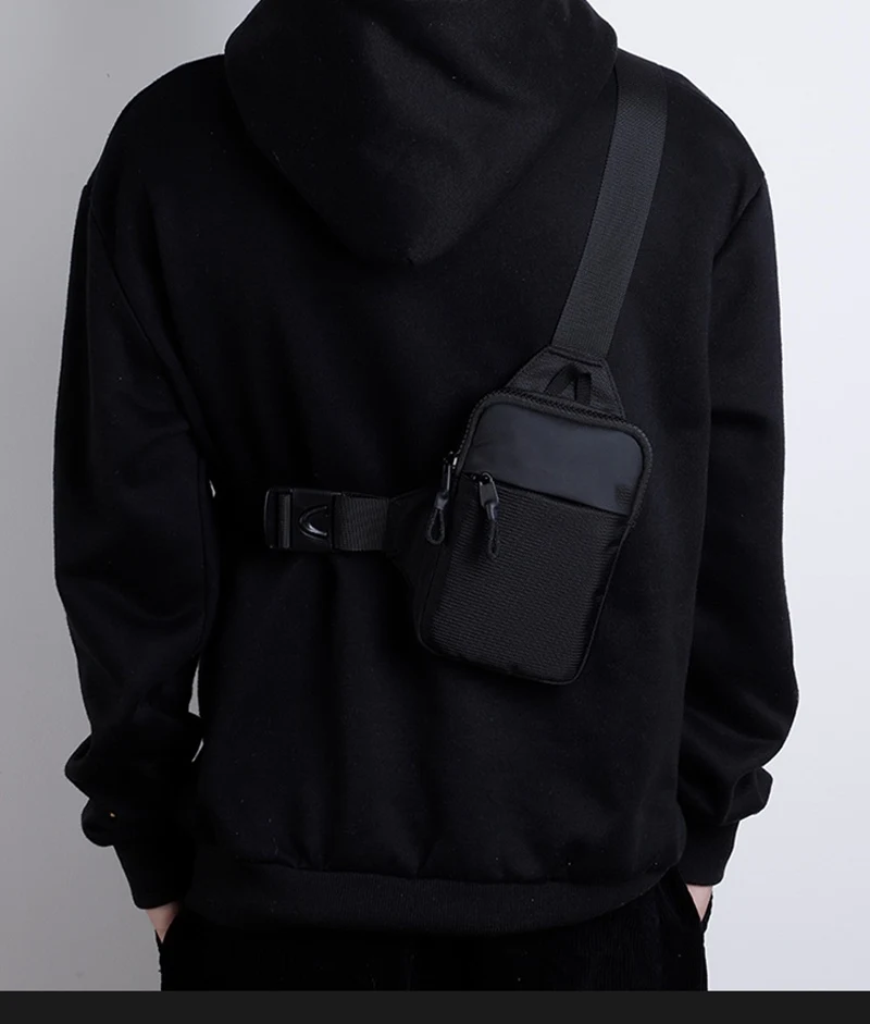 New Chest Bag for Men and Women's Leisure, Fitness, Sports, Crossbody Bag, Chest Bag, Casual Men's Bag, Large Capacity Bag Trend