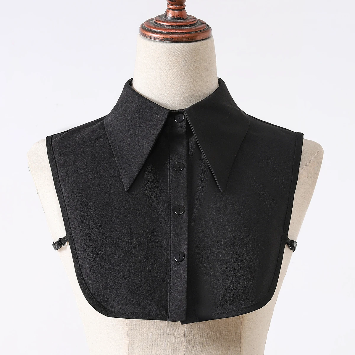 Women's Fashionable and Elegant Encrypted Chiffon Fake Collar Half Shirt Detachable Versatile Accessory Collar XF-C1