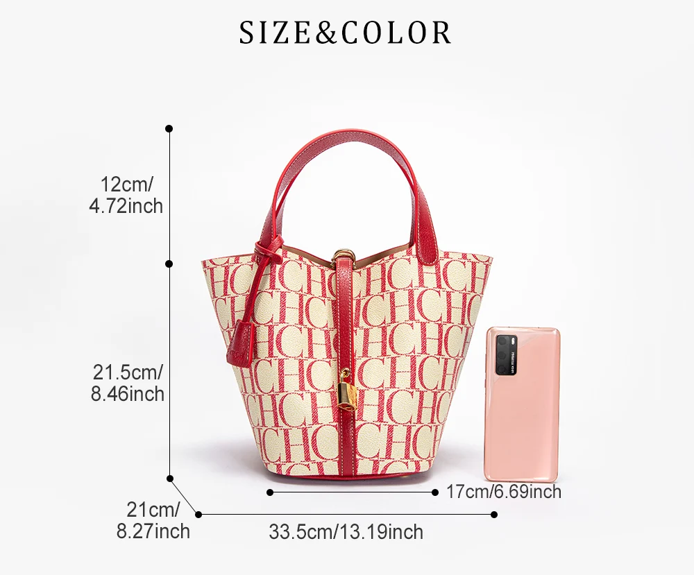CHCH Tote Bag 2024 Brand New Letter Printed Handbag Mommy Shopping Bag